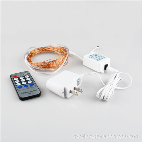 Remote Control Dimmable Color LED Fairy String Lights Outdoor Lights Star Lights with Copper Wire